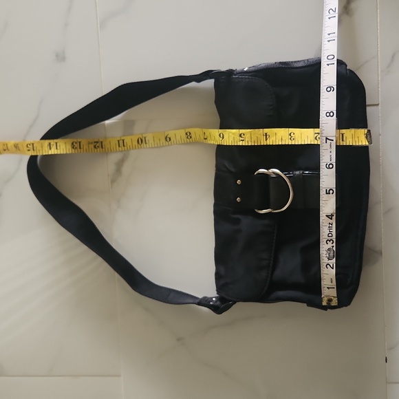 Lauren Ralph Lauren Black Mini Baguette Shoulder Bag - Picture 7 of 15